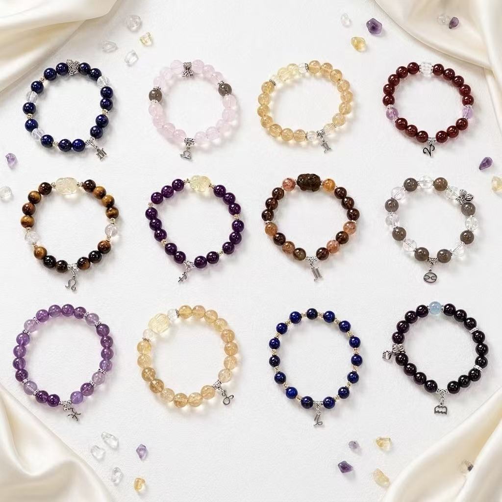 Rose quartz crystal bracelet