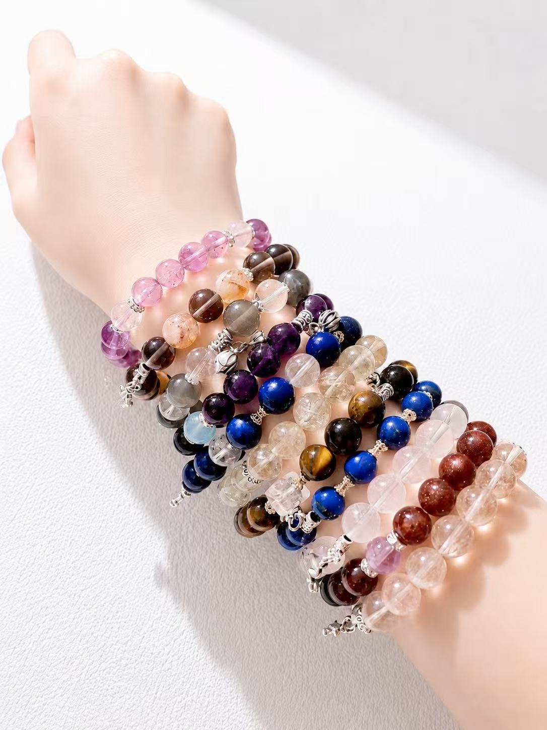 Amethyst crystal bracelet